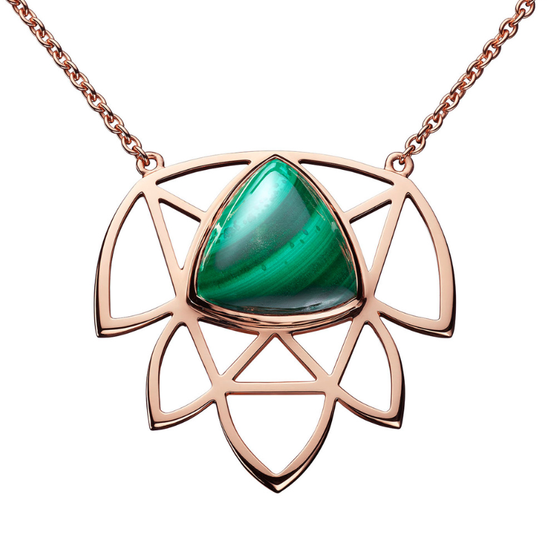Sophie-rinieri-pendentif-Let-go-malachite-or-rose-transformation-et-liberation